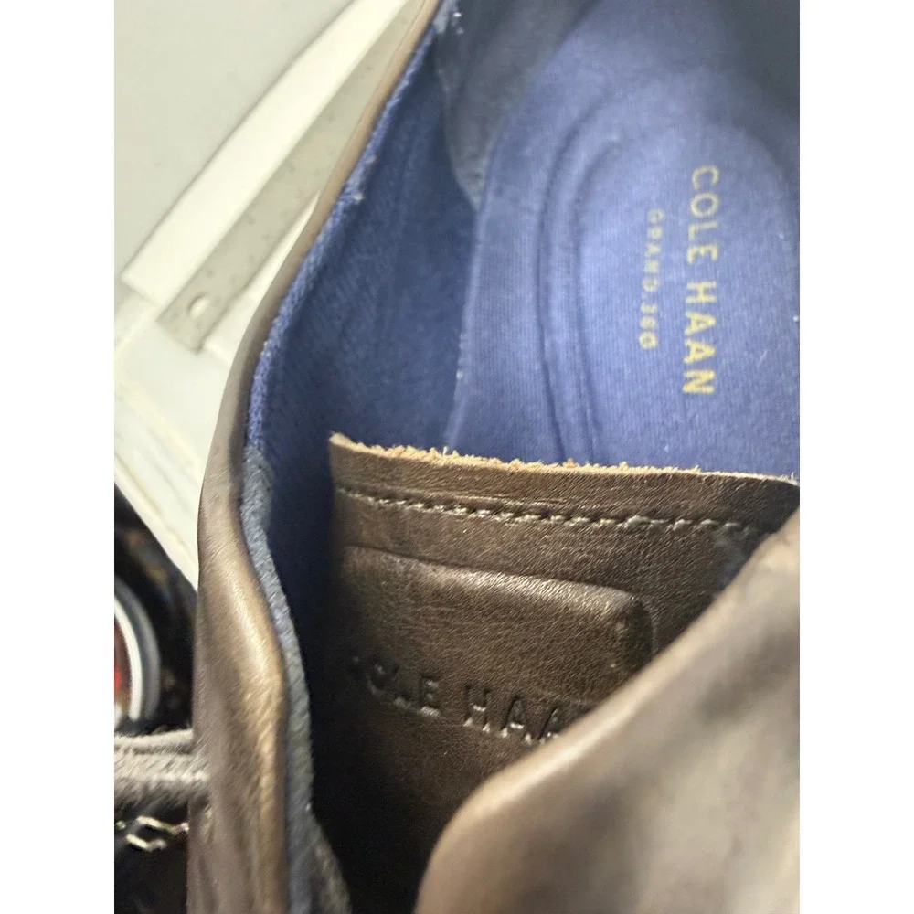 Cole Haan Mens Grand 360 Dark Brown Leather Wingtip Oxford Shoes C28646 9.5 M